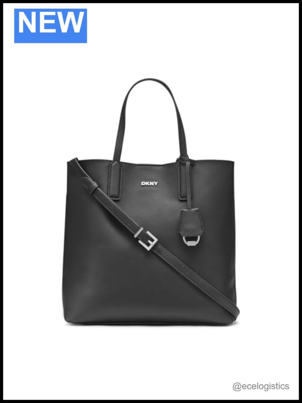 DKNY Saige Medium Tote Crossbody - Faux Leather Satchel